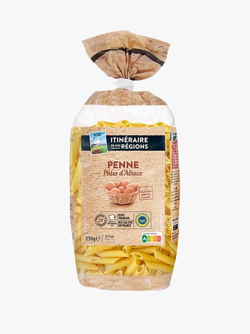 Penne AOP Macarrão de Alsácia - 250G - Itineraires de Nos Régions