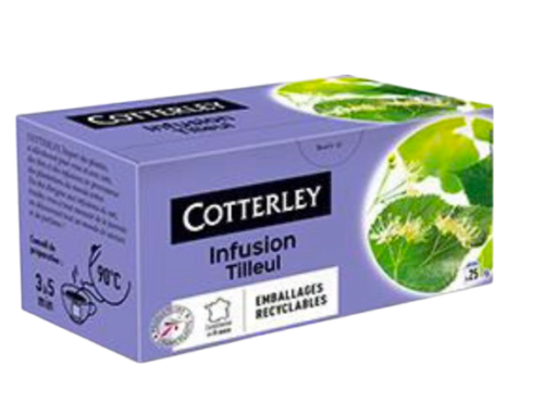 Infusão de Tília 40g – 25 sachês - Cotterley