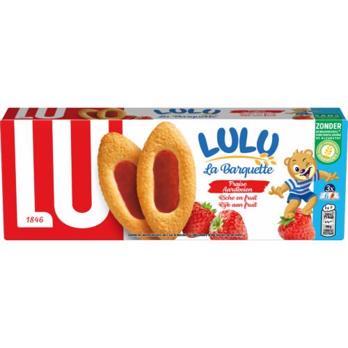 Biscoito Lulu La Barquette Morango – 120 g – LU