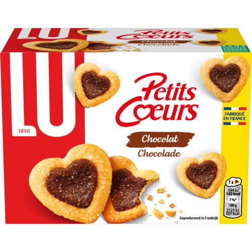 Biscoito Petits Cœurs Chocolate – 125 g – LU