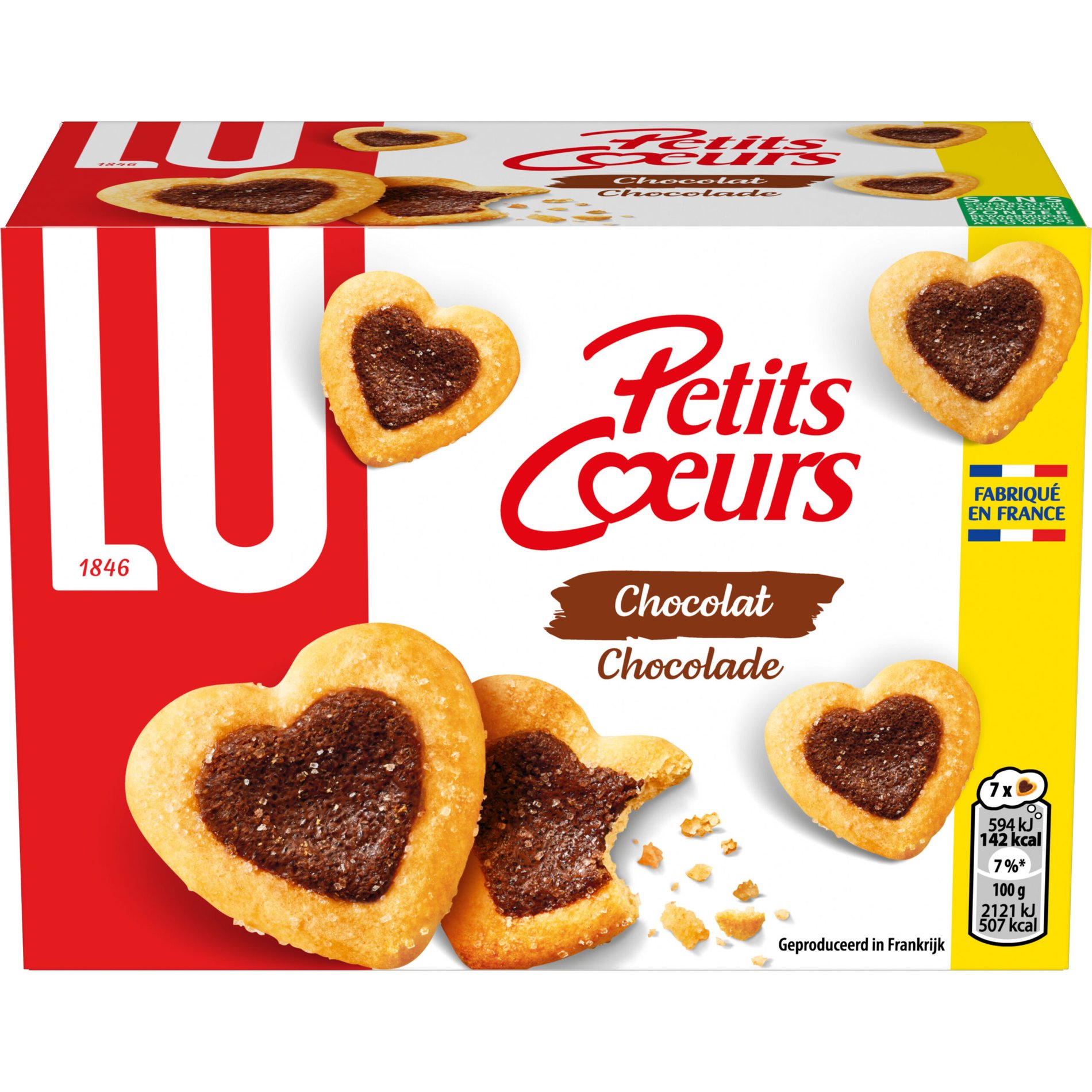 Biscoito Petits Cœurs Chocolate – 125 g – LU