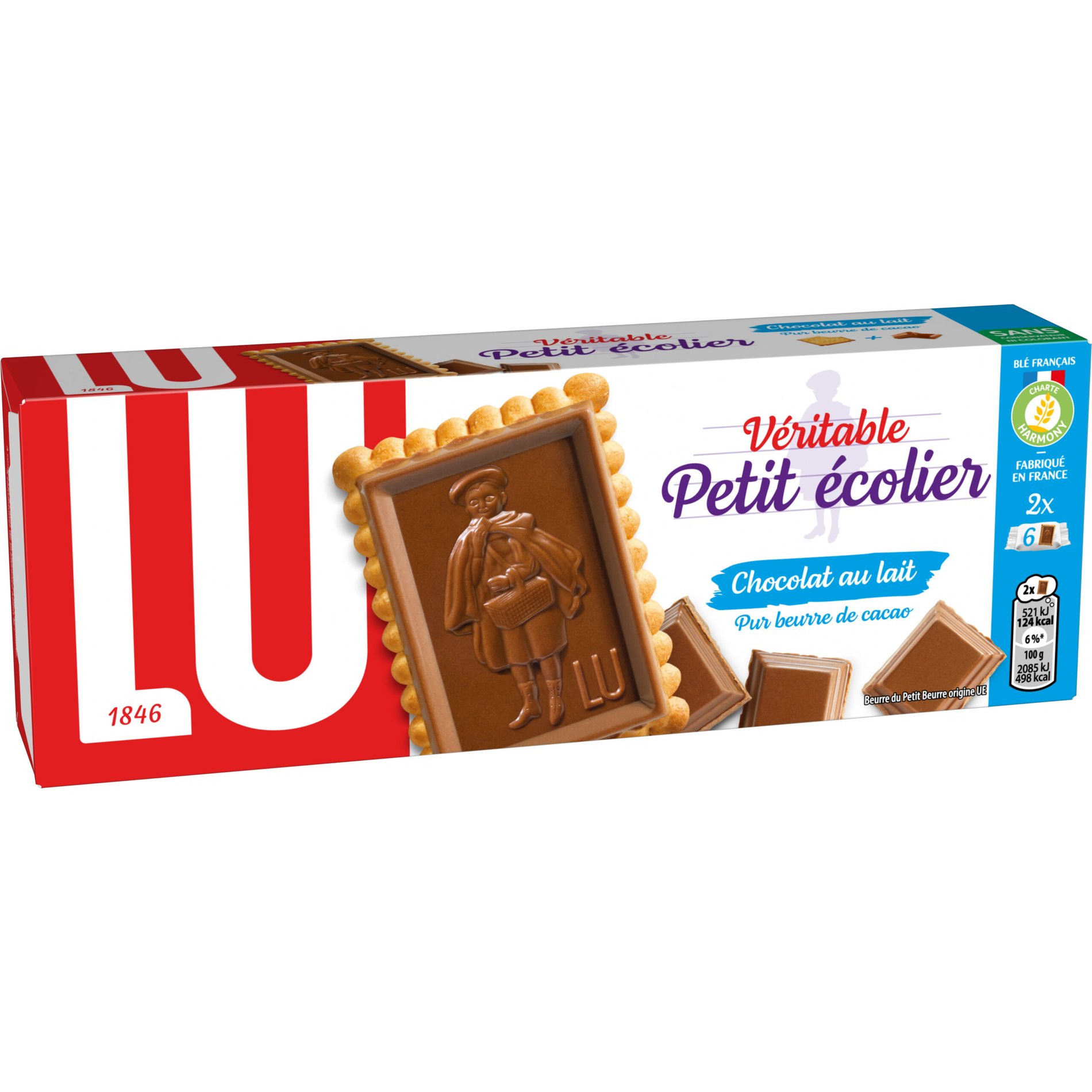 Biscoito Petit Écolier Chocolate ao Leite – 150 g – LU